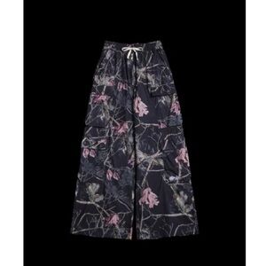 Civil Regime NWT  XL Burning Rose ultra Wide Leg Pants, Bankai Camo